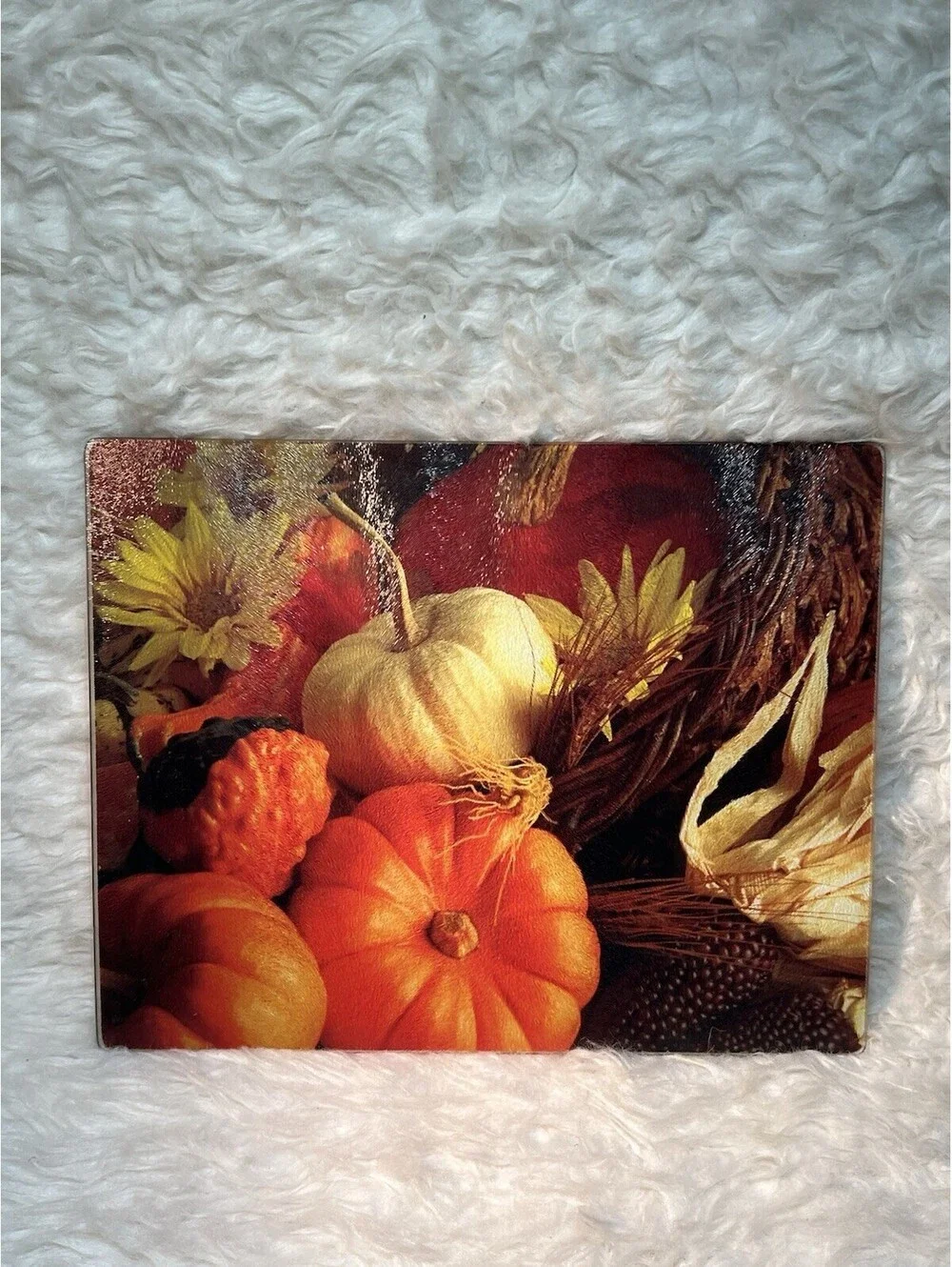 Autumn Harvest: Gourmet Traditions Cutting Board Tempered Glass